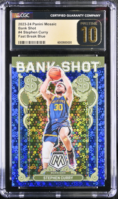 Steph Curry Bank Shot (Blue Fast Break /85) PRISTINE 10