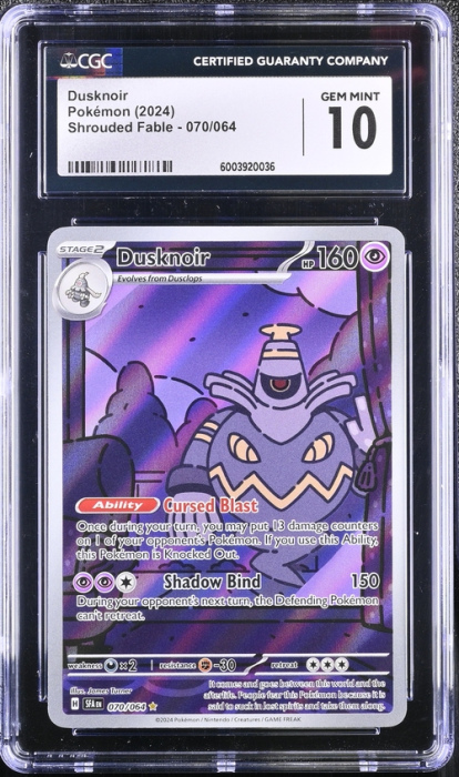 2024 Pokémon Dusknoir #070/064 (Shrouded Fable) English CGC GEM MINT 10