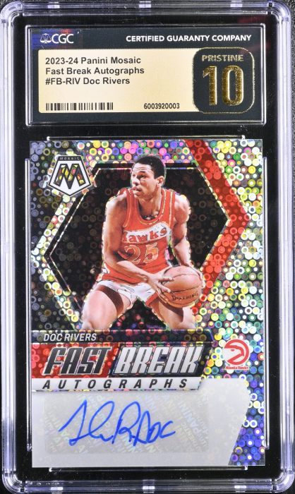 2023-24 Mosaic Doc Rivers #FB-RIV Fast Break Autograph CGC PRISTINE 10